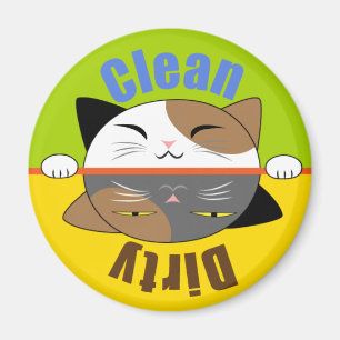 Íman Gatinho Face Dish Washer Magnete