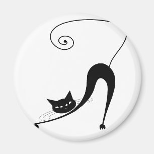 Íman Gatinho irrisório preto 2