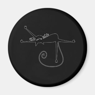 Íman Gatinho irrisório preto 7