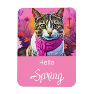 Íman Gatinho Jazzy no começo do primavera