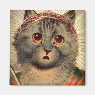 Íman Gatinho Jesus com a coroa de espinhos