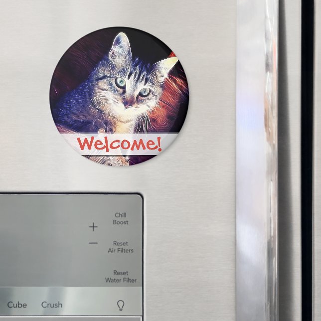 Íman Gatinho Na Fotografia De Fechamento Dos Rafters (In Situ (Fridge))