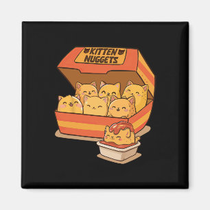 Íman Gatinho Nuggen Comida Bonita Galinha-do-gato-do-ma
