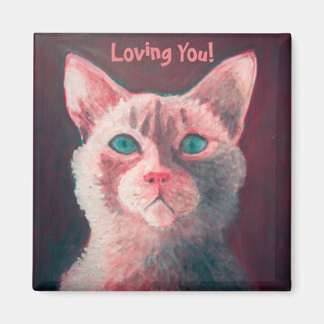 Íman Gatinho Rosa (Frente)