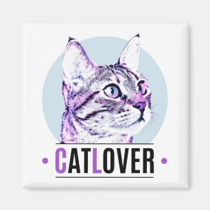 Íman Gatinho rosa e preto