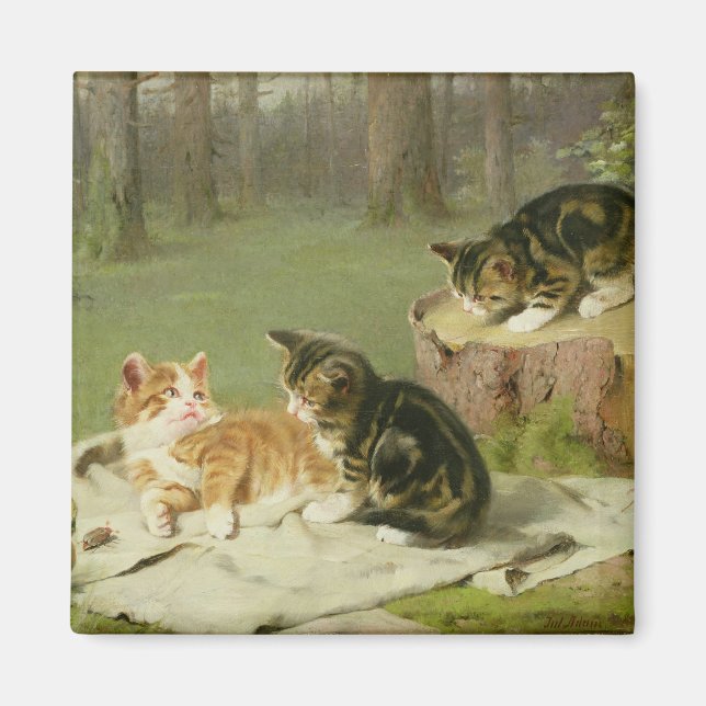 Íman Gatinhos Brincando (Frente)