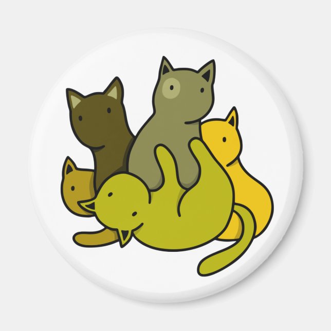 Íman Gatinhos de oliveira (Frente)
