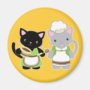 Íman Gatinhos de panificação de Yoyo e Suki Neko