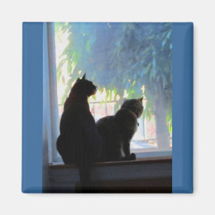 Íman Gatinhos de Vista de Janela