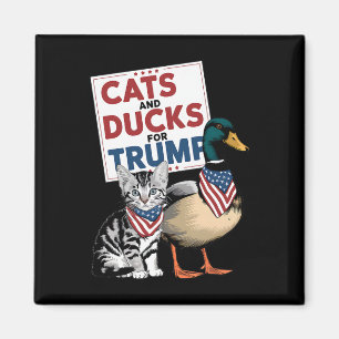 Íman Gatinhos E Patos Para Gatos De Trump E Patos Para