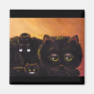 Íman Gatinhos engraçados Creationarts do gato preto