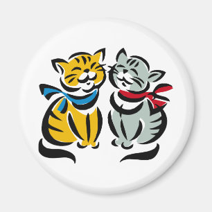Íman Gatinhos felizes