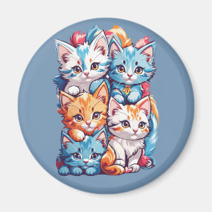Íman Gatinhos Gelados Kawaii