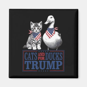 Íman Gatinhos Para Trump 2024 Gatos E Patos Para Trump 