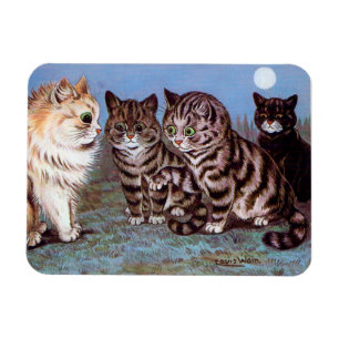 Íman Gatinhos que encontram-se no luar, Louis Wain