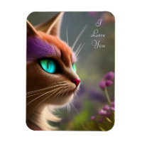 Gato Adorável Gatinho, Olhos Turcos - Eu te amo