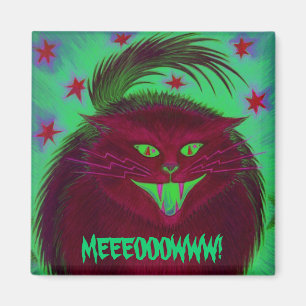 Íman Gato assustador "MEEEOOOWWW vermelhos!" imã de