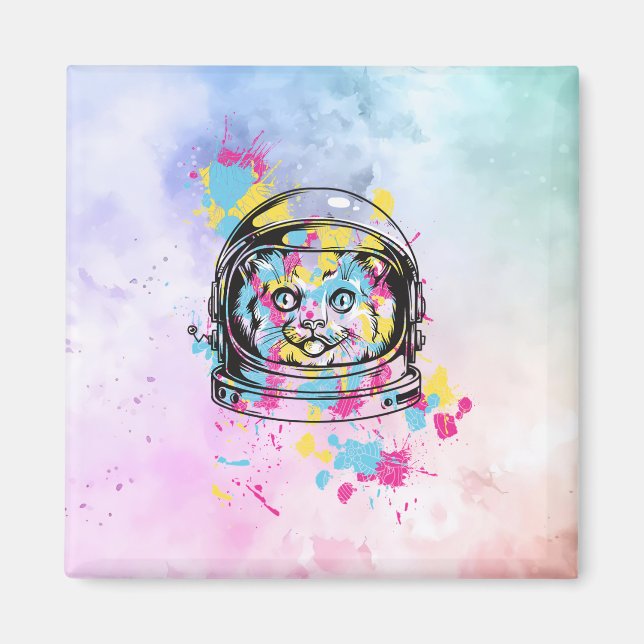 Íman Gato Astronauta (Frente)