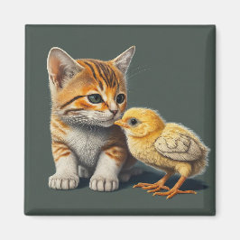 Íman Gato bonito com chic