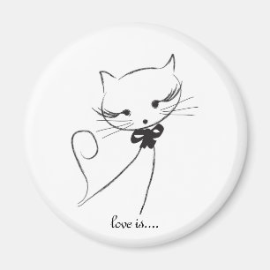 Íman Gato bonito com ímã do arco