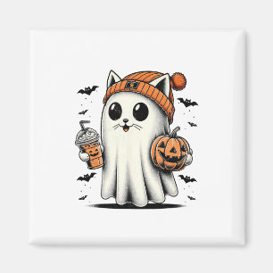 Íman Gato Bonito Fantasma Ghost Café Engraçado Ghost Ha