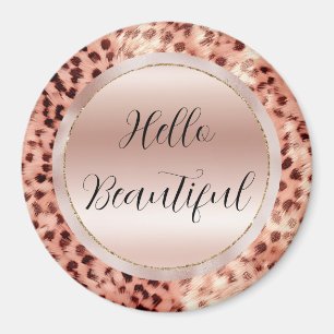 Íman Gato Bonito, Rosa Dourado, Leopardo