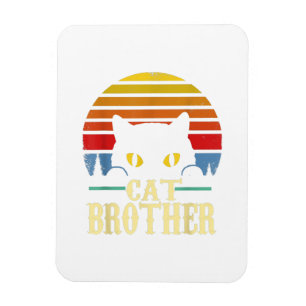 Íman Gato Brother Vintage Style Retro Gift Para Gato De