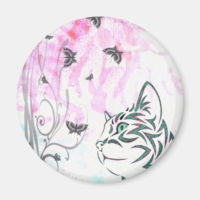 Íman Gato Colorido (Frente)