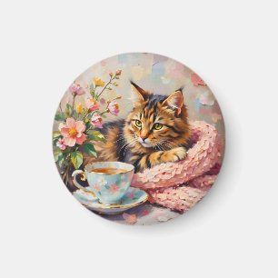 Íman Gato com Taa Cup