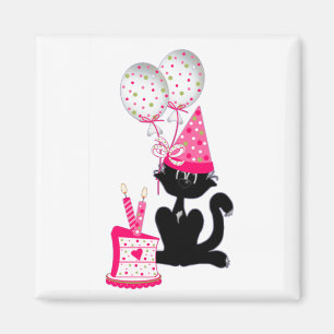 Íman Gato da festa de aniversário