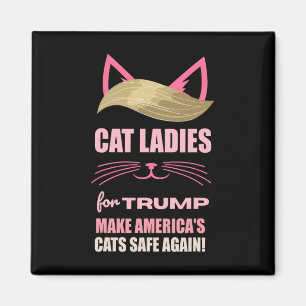 Íman Gato Damas por Trump Torna os Gatos Americanos Seg