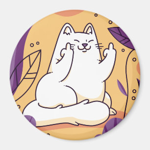 Íman Gato dando o dedo