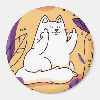 Íman Gato dando o dedo