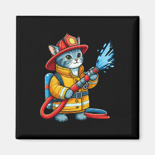 Íman Gato de Amante de os animais de Bombeiro Gato