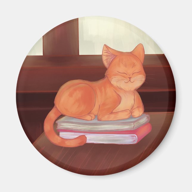 Íman Gato de Biblioteca (Frente)