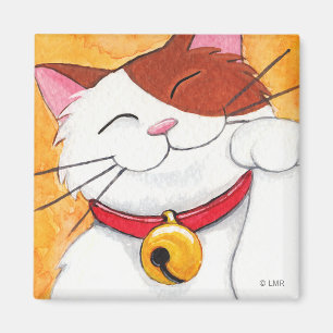 Íman Gato de chita afortunado bonito de Maneki Neko