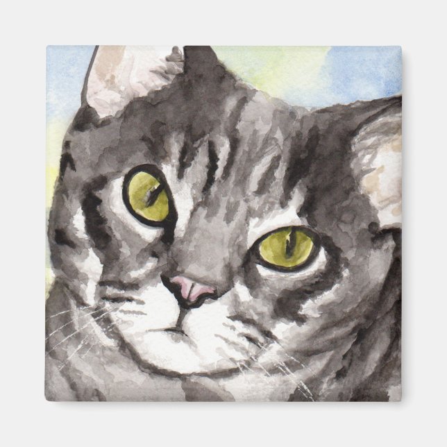 Íman Gato de cinza (Frente)