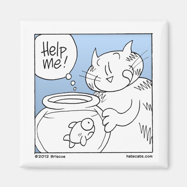 Íman Gato De Comida De Peixe (Frente)