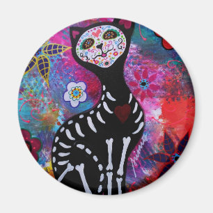 Íman Gato de Diâmetro de los Muertos Meow por Prisarts