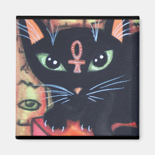 Íman Gato de Egipto com Ankh