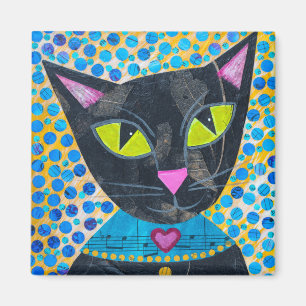 Íman Gato de Gatinho Preto