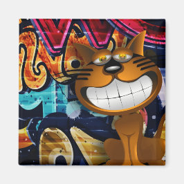 Íman Gato de Grafite de rua