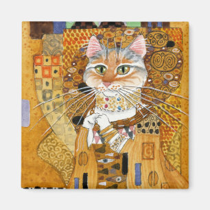 Íman Gato de Gustavo Klimt no ímã Dourado da paródia