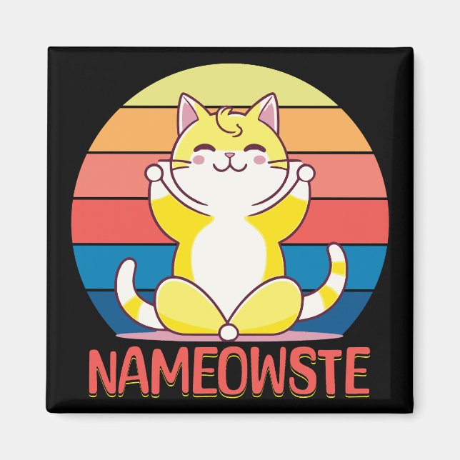 Íman Gato de ioga (Frente)
