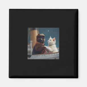 Íman Gato de Meme de Filme Titanic Divertido Homens Nav
