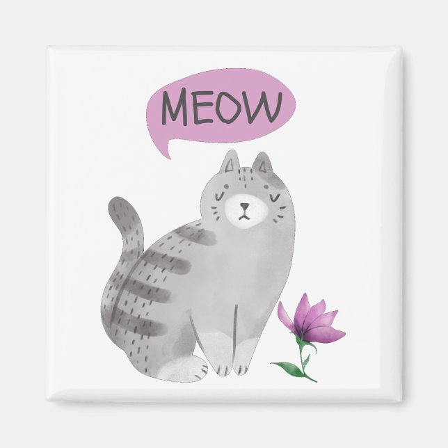 Íman Gato de Miau (Frente)