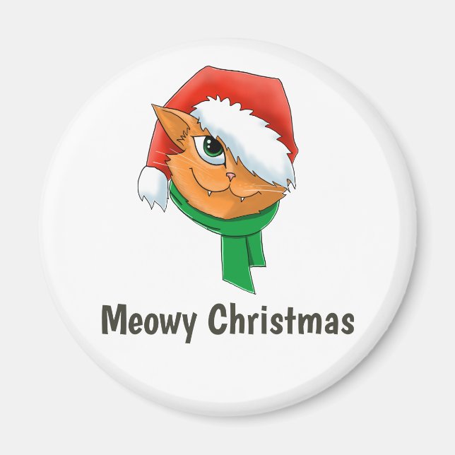 Íman Gato de Natal (Frente)