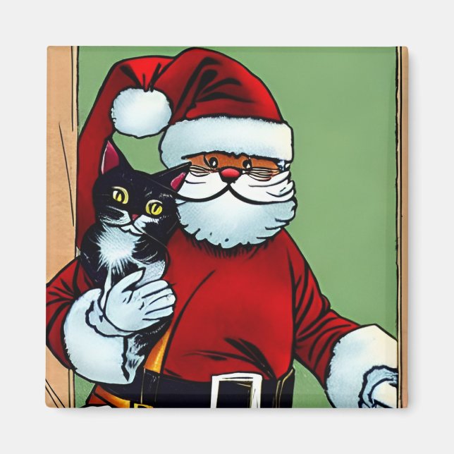 Íman Gato de Natal (Frente)