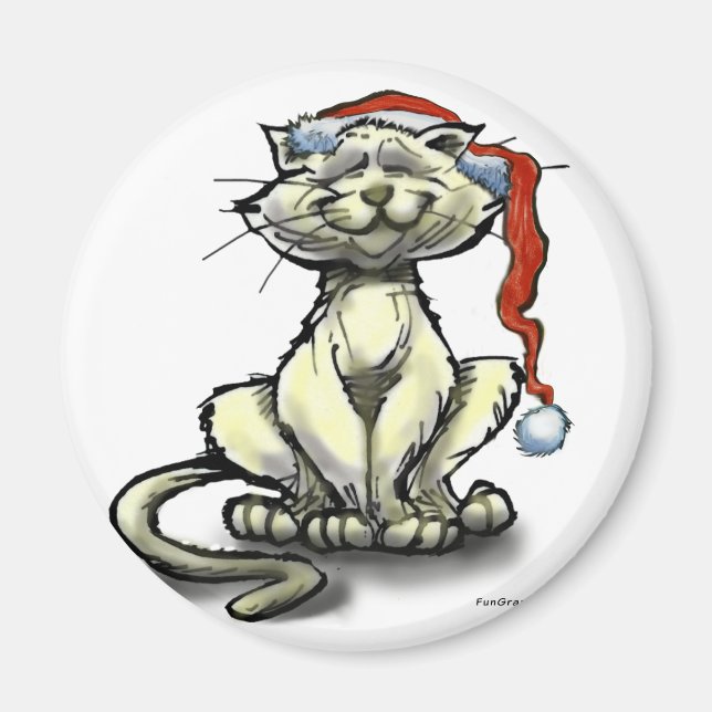 Íman Gato de Natal (Frente)