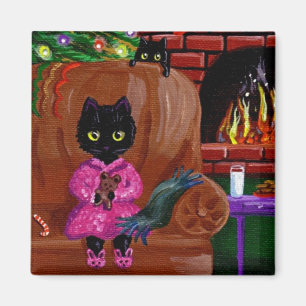 Íman Gato de Natal Engraçado Criações Presentes